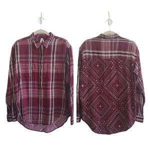 #Mudd Women Plaid Southwest Longsleeve Shirt